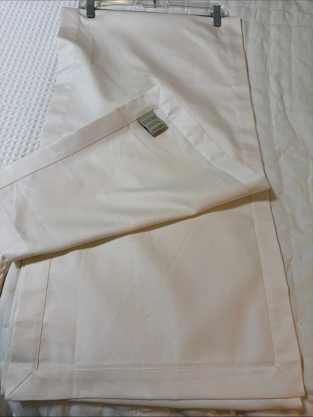 Pottery Barn NWOT Cream 16”X 126” Table Runner - 100% Cotton -